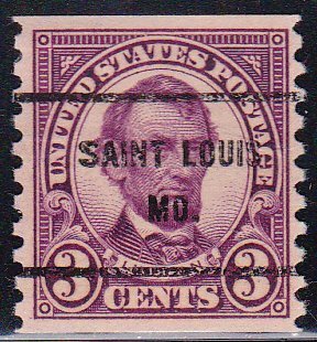 Precancel - Saint Louis, MO PSS 600-61 - Bureau Issue