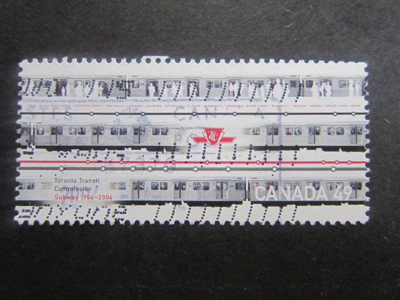 Canada #2028 Urban Transit Trains Nice stamps  {ca1179}