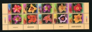 Norfolk Island 793 Day Lilies Flowers Block of 10 Stamp Set MNH 2004 