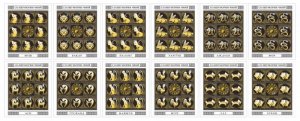 Tajikistan 2020 Sign's of the Zodiac Year of Ox set of 12 sheetlets  MNH