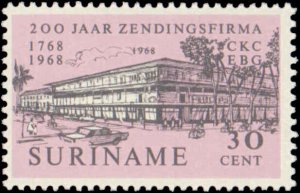 Suriname #356-358, Complete Set(3), 1968, Never Hinged