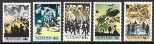 AUSTRALIA 1990 ANZAC Set Sc 1174-1178 MNH