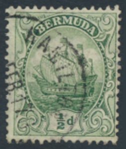 Bermuda  SG 45 SC# 41 Used  Green  see details and scans