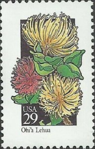 1992 29c Wildflowers: Ohi'a Lehua Scott 2669 Mint F/VF NH