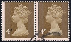 Great Britain #629 4P Queen Elizabeth 2, Stamp used F-VF