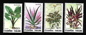 Thailand-Sc#1069-72-unused NH set-Medicinal plants-1984-