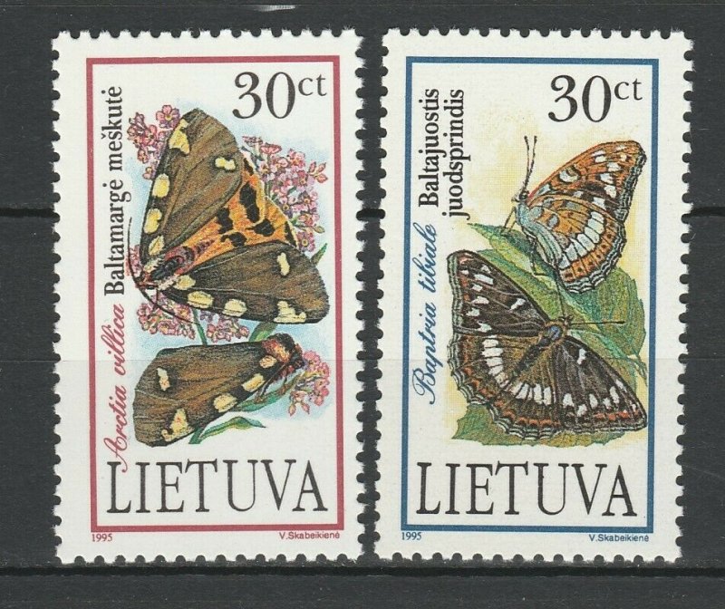 Lithuania 1995 Butterflies 2 MNH stamps