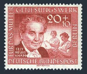 Germany-Berlin 9NB20,MNH.Michel 178. Relaxing Mothers,Elly Heuss-Knapp,1957.