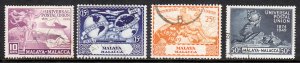 Malaya (Malacca) - Scott #18-21 - Used - A few short perfs #18, 20 - SCV $17