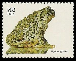 US 3105g Endangered Species Wyoming Toad 32c single MNH 1996