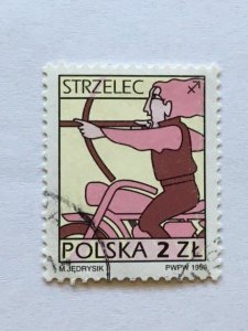 Poland – 1996 –Single “Zodiac” Stamp – SC# 3287 – CTO