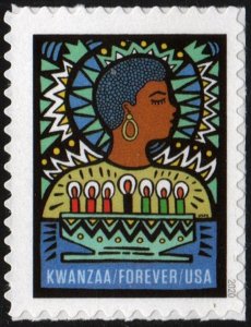 SC#5531 (55¢) Kwanzaa Single (2020) SA