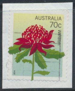 Australia SC# 4061 Flowers from 2014 Used Waratah details & scan