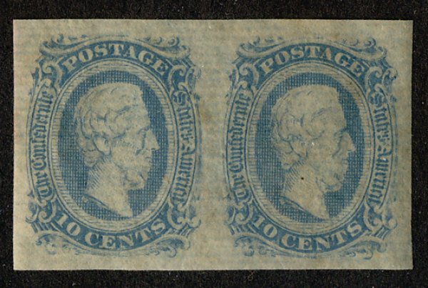 US #CONFED US #11 SUPERB JUMBO mint never hinged, PAIR, four nice margins,  n...