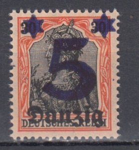 1920 Danzig German Occupation   Michel 16 MNH