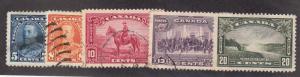 Canada - 1935 - SC 221-25 - Used