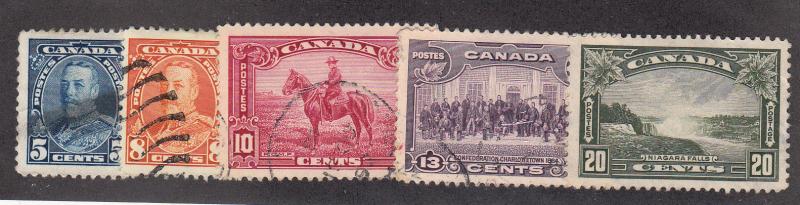 Canada - 1935 - SC 221-25 - Used