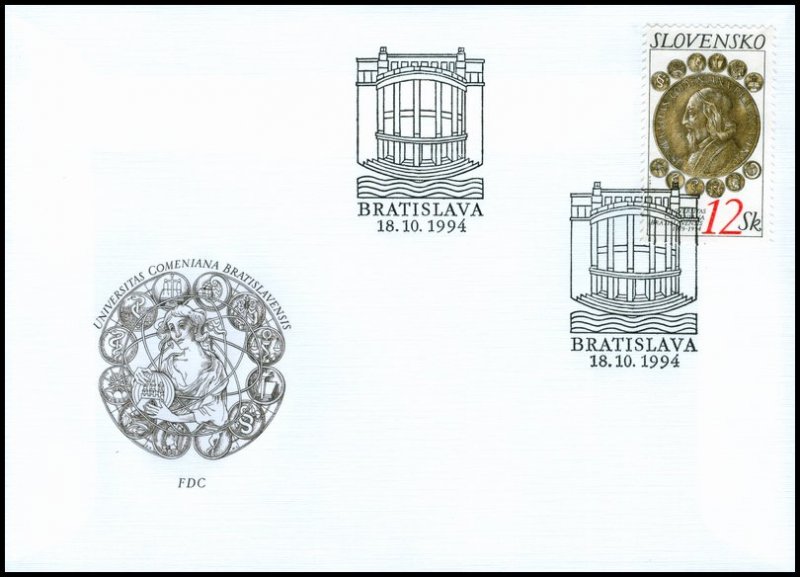 Slovakia 1994 FDC 42 75 Years of Comenius University