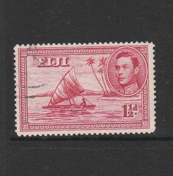 Fiji 1938/55 1 1/2d P14 FU SG 252b