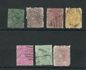 Tasmania 54//63 7 Dif Selection Used Avg/VF 1871-80 SCV $60.25