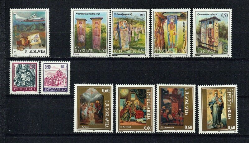 Yugoslavia 1990,1991, 1993,1994 & 1996 ☀ Complete years collection MNH **