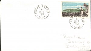 1971 #C14 on Commercial Cover ( Postal History ), 1971, Birds, Polar