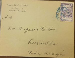 O) 1922 circa, COSTA RICA, DIARIO DE COSTA RICA, LIBERTY WITH TORCH OF FREEDOM,