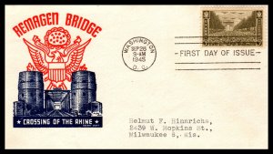 US 934 Army Cachet Craft Typed FDC