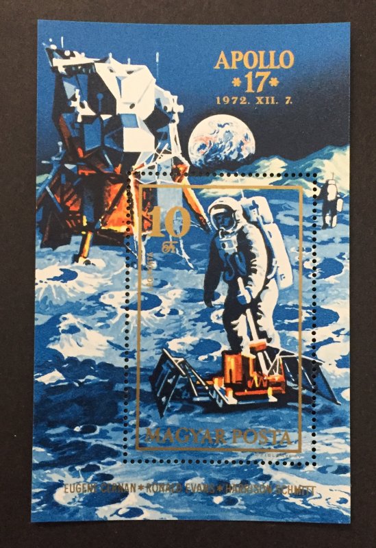 Hungary 1973 #C327 S/S, Apollo 17, MNH.