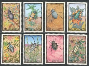 1972 Mongolia 685-92 Insects 6,50 €