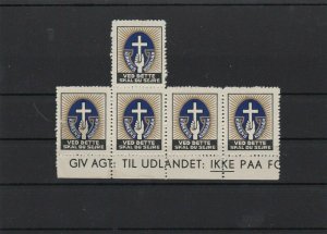 DENMARK CINDERELLA STAMPS BLOCK UNMOUNTED MINT