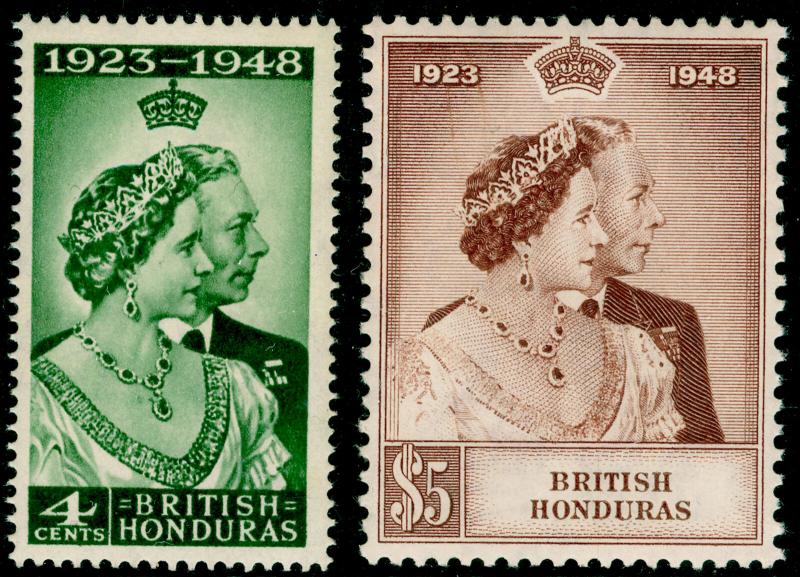 BRITISH HONDURAS SG164-165, COMPLETE SET, NH MINT. Cat £27. RSW.