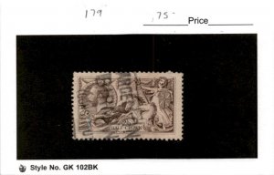 Great Britain, Postage Stamp, #179 Used, 1919 King George (AO)