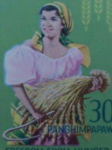 ​PHILIPPINES-1963-SC# C88-9 FREEDOM FROM HUNGER-MNH BLOCKS- VERY FINE