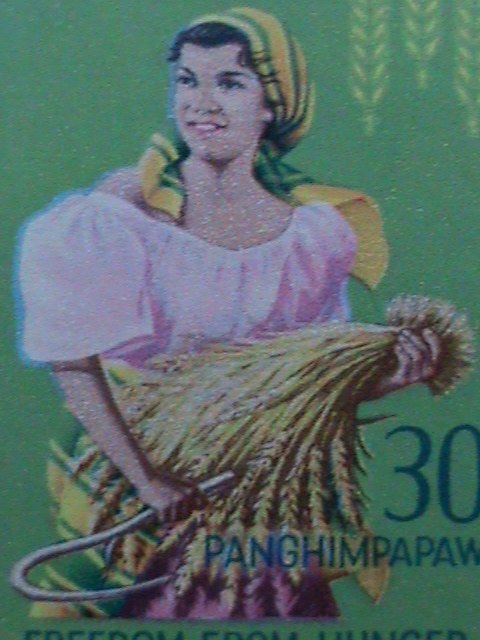 ​PHILIPPINES-1963-SC# C88-9 FREEDOM FROM HUNGER-MNH BLOCKS- VERY FINE