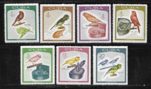 Cuba 1324-1330 Canaries set MNH