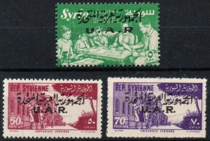 Syria - United Arab Republic Sc #C26-C28 MNH