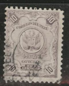 Peru  Scott o30B Used official stamp 