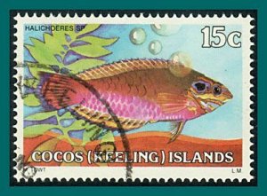 Cocos  1979 Fish 2,  15c used #38,SG38