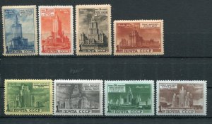 RUSSIA YR 1950,SC 1518-25,MI 1527-34,MNH,MOSCOW SKYSCRAPERS