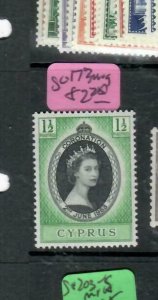 CYPRUS (PP2512B) QEII  CORONATION  SG 173    MOG