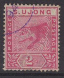 MALAYA SUNGEI UJONG SG50 1891 2c ROSE USED