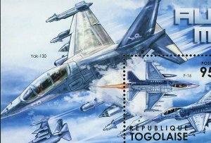 Military Aircrafts Stamp Airplane F-16 SU-33 SU-35 Souvenir Sheet #4389-4391 