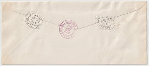 EDSROOM-C111 Netherlands Antilles CB1-CB8 1941 on Registered Cover Surtax CV$208