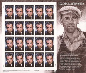 US Stamp - 2005 Henry Fonda - 20 Stamp Sheet -   #3911