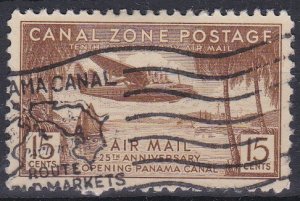 Canal Zone Sc #C17 Used