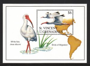 St Vincent 1826 Birds Souvenir Sheet MNH VF