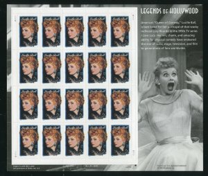 Sc #3523 Legends of Hollywood Lucille Ball Sheet of 34¢ Stamps 1996 MNH