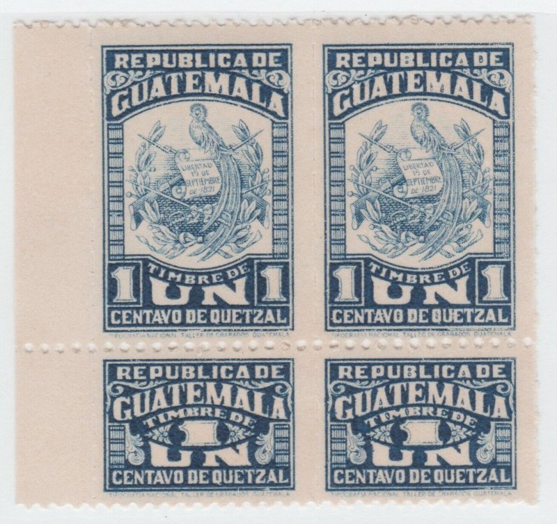 Guatemala revenue stamp Fiscal 4-22-22 extra nice- mlh no remnants- pair