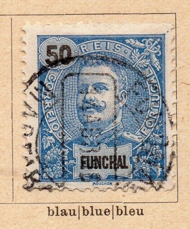 Funchal 1897 Early Issue Fine Used 50r. NW-239165